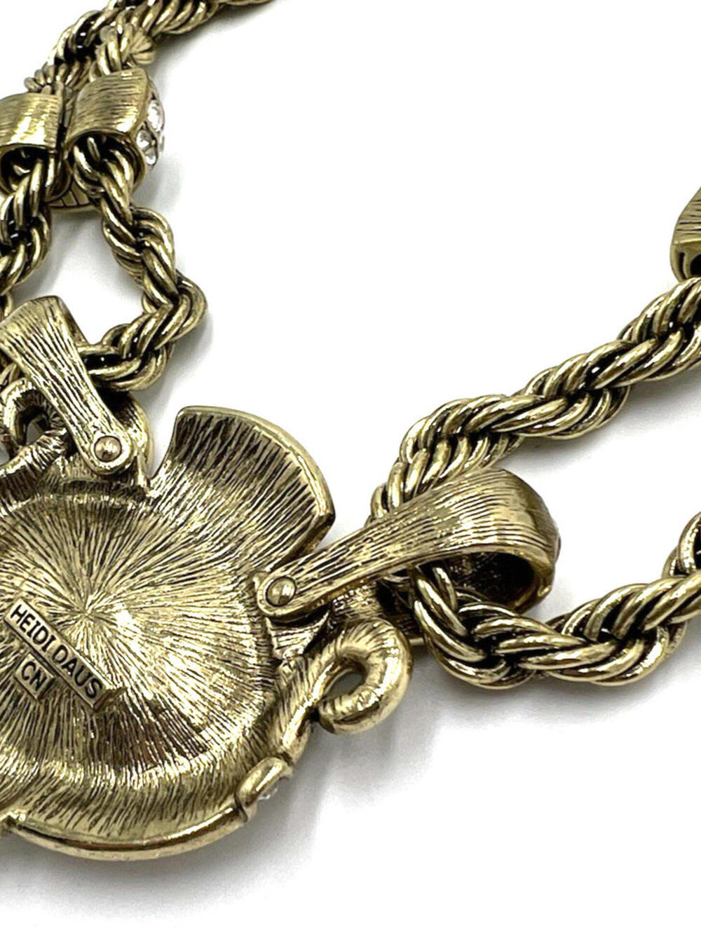 Heidi Daus Chain of Event Clear Large Crystal Chain Necklace - Picture 8 of 9